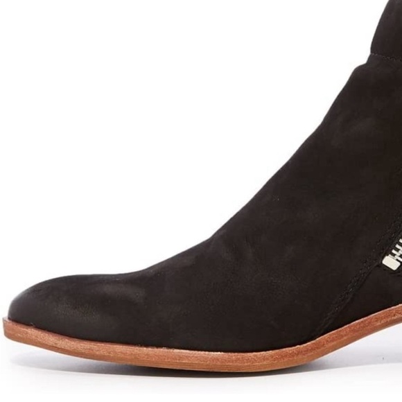 Sam Edelman PACKER Womens 8M Black Suede Leather DualSide Zips Ankle Boots Fall - Picture 5 of 13